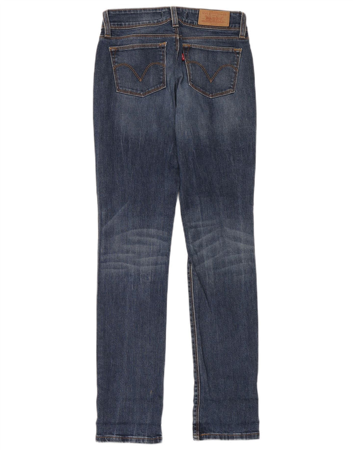 LEVI'S Womens 571 Slim Jeans W27 L34 Blue Cotton