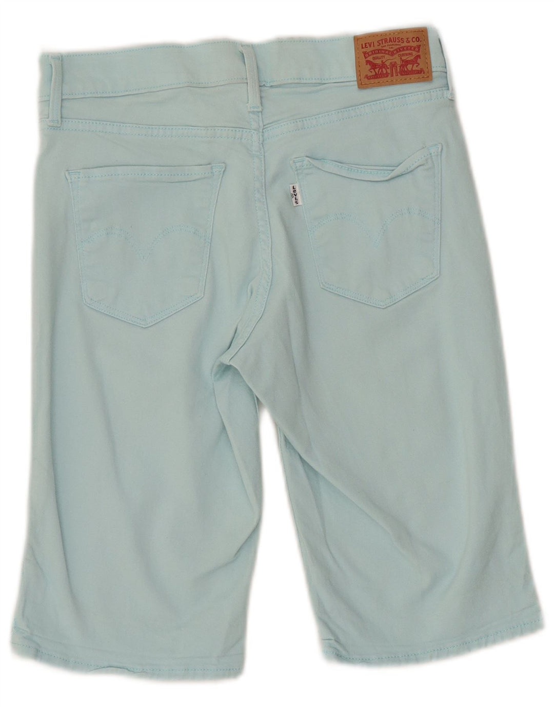Γυναικείο τζιν σορτς LEVI'S W27 Μικρό βαμβακερό τιρκουάζ