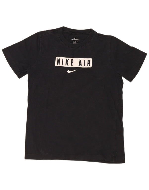 Μπλουζάκι Nike Boys Graphic T-shirt 12-13 ετών, μεγάλο μαύρο βαμβακερό