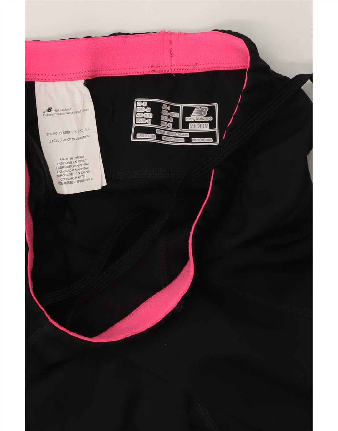 New Balance Γυναικεία αθλητική φόρμα Capri Παντελόνι UK 12 Μεσαίου Μαύρου Πολυεστέρα