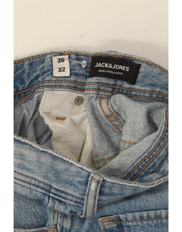 Ανδρικό Jack & Jones Distressed Slim Jeans W36 L28 Blue Cotton