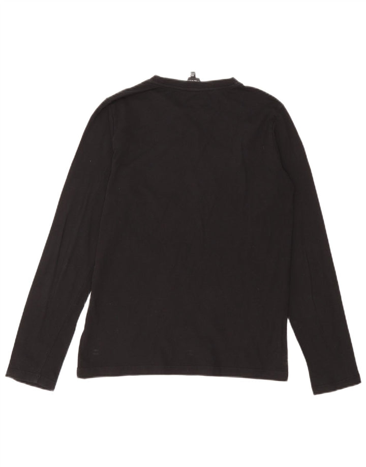 Armani Boys Graphic Top Μακρυμάνικο 13-14 ετών Μαύρο Colourblock