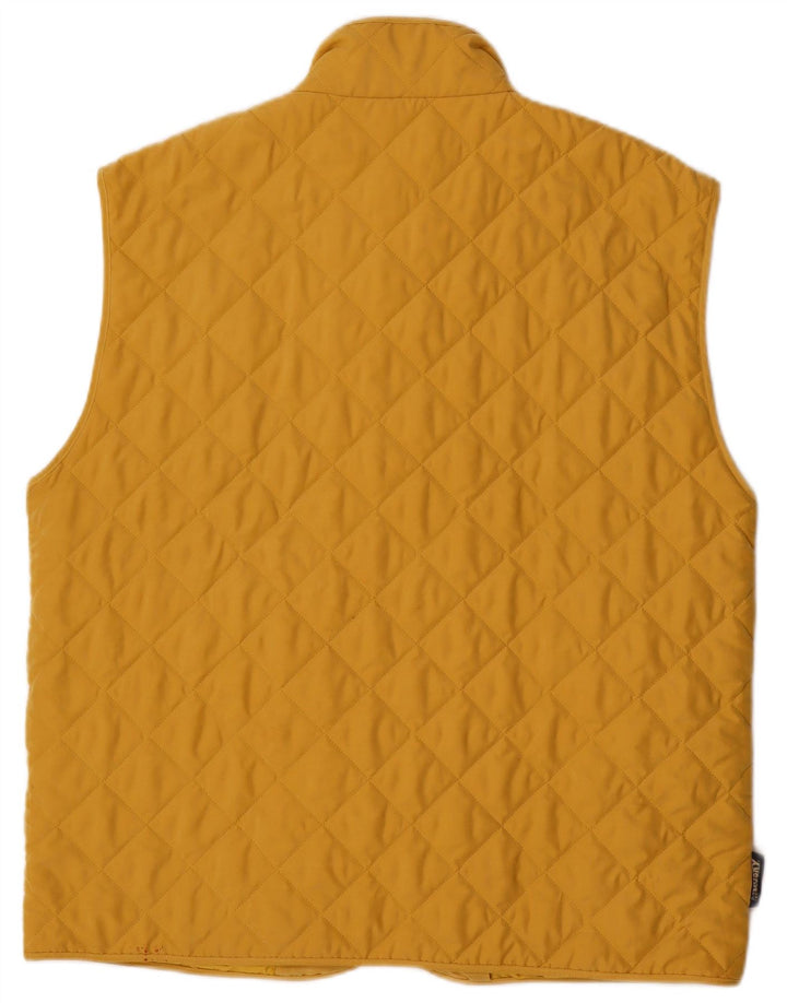 Ανδρικά Husky Quilted Gilet UK 40 Large Yellow Polyester