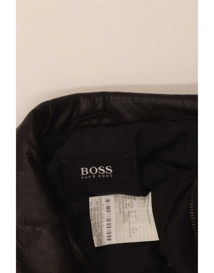Ανδρικό πανωφόρι Hugo Boss EU 52 XL Μαύρο Polychlorid
