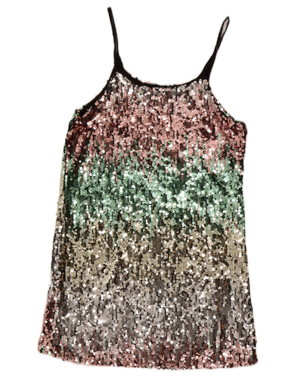 Vintage Womens Shift Dress UK 12 Medium Multicoloured Flecked