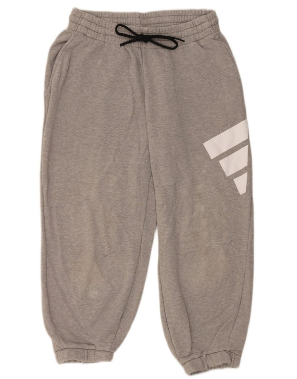 Adidas Γυναικεία φόρμα φόρμας Capri Loose Fit Παντελόνι Joggers UK 14 Large Grey