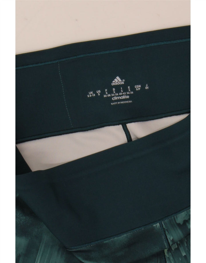 Adidas Γυναικεία Κολάν Climalite UK 8/10 Small Green Tie Dye