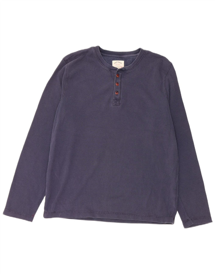 Ανδρικό μπλουζάκι Fat Face Μακρυμάνικο XL Navy Blue Cotton