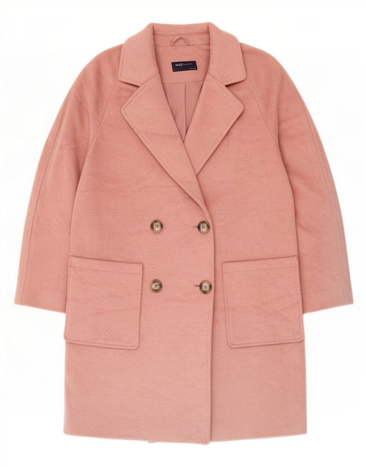 Marks & Spencer Γυναικείο Παλτό με διπλό στήθος UK 10 Small Pink