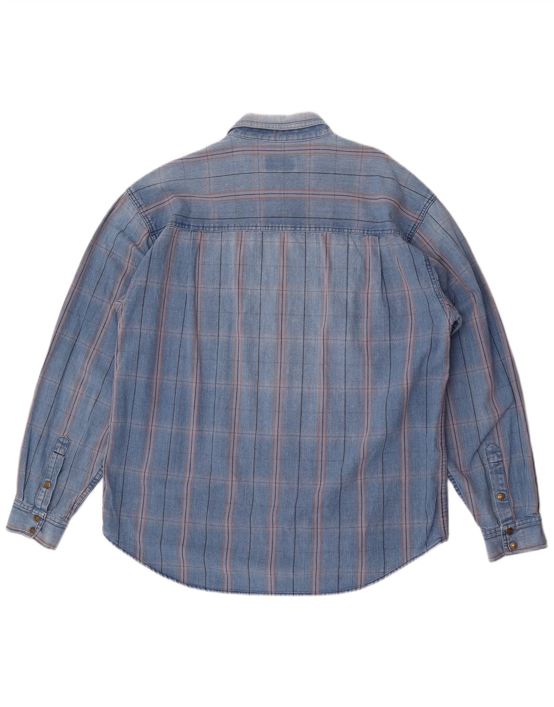 Wrangler Ανδρικό πουκάμισο Western 2XL Μπλε βαμβακερό
