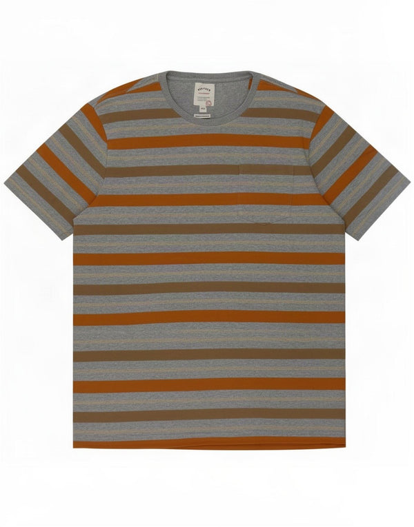 Ανδρικό T-Shirt Fat Face Top XL Γκρι ριγέ βαμβακερό