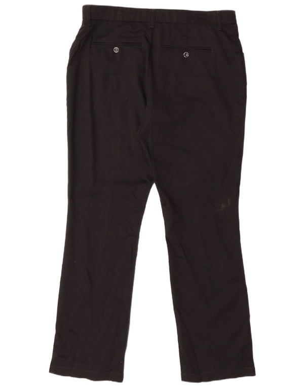 Lee Womens Total Freedom Straight Casual Παντελόνι US 14 XL W34 L31 Μαύρο