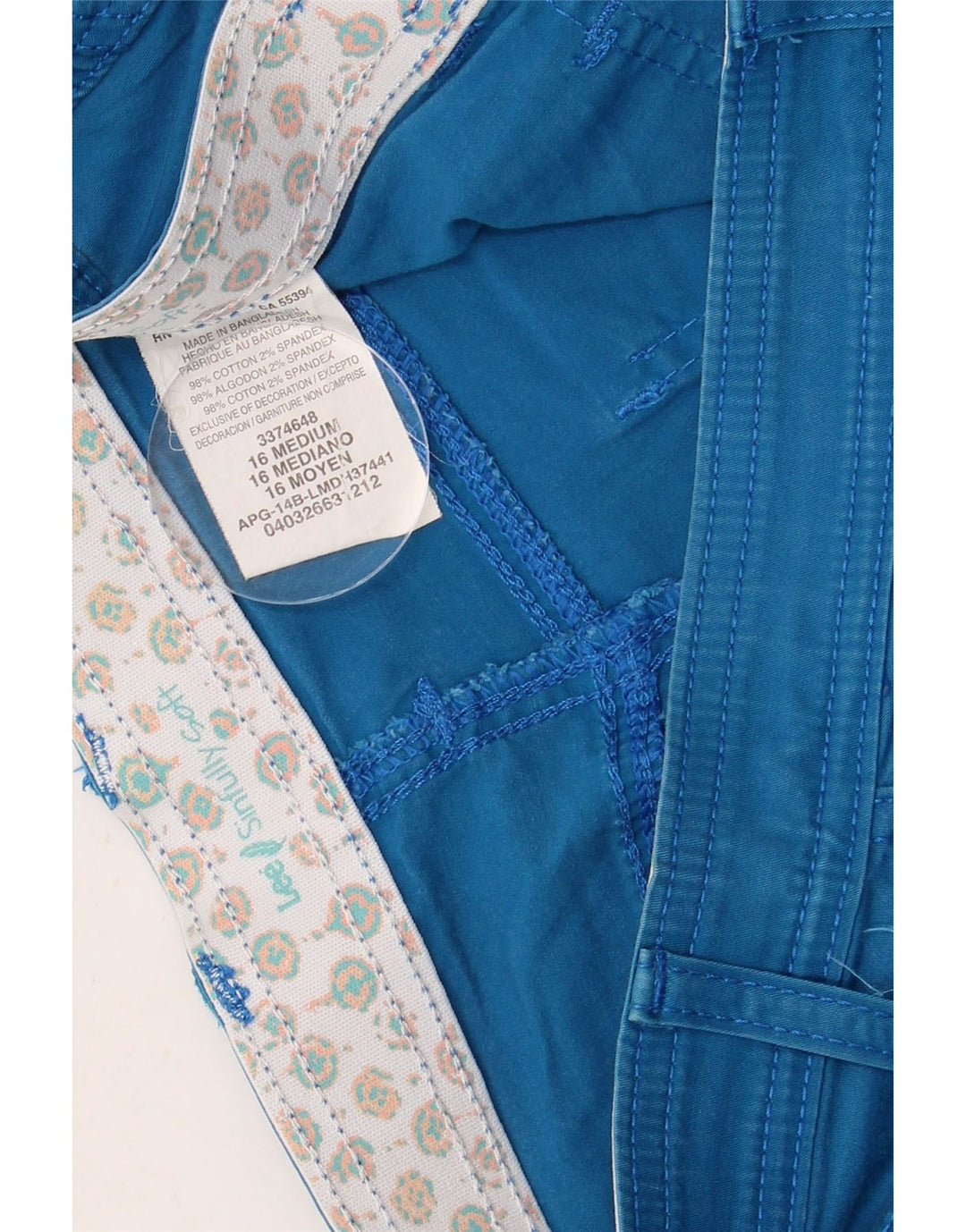 Γυναικείο βερμούδα LEE US 16 2XL W36 Μπλε βαμβακερό