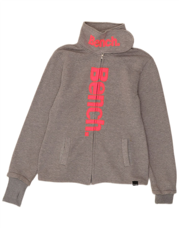 Πάγκος Γυναικεία Γραφική Αθλητική Μπουφάν UK 18 XL Γκρι βαμβακερό