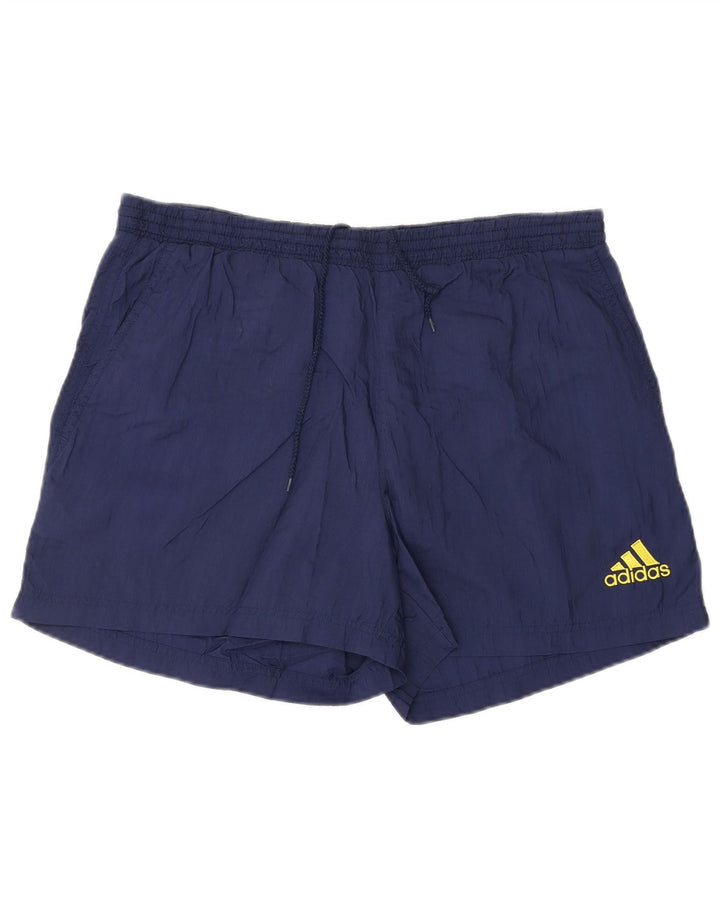 Ανδρικό γραφικό σορτς κολύμβησης ADIDAS Small Navy Blue Polyamide