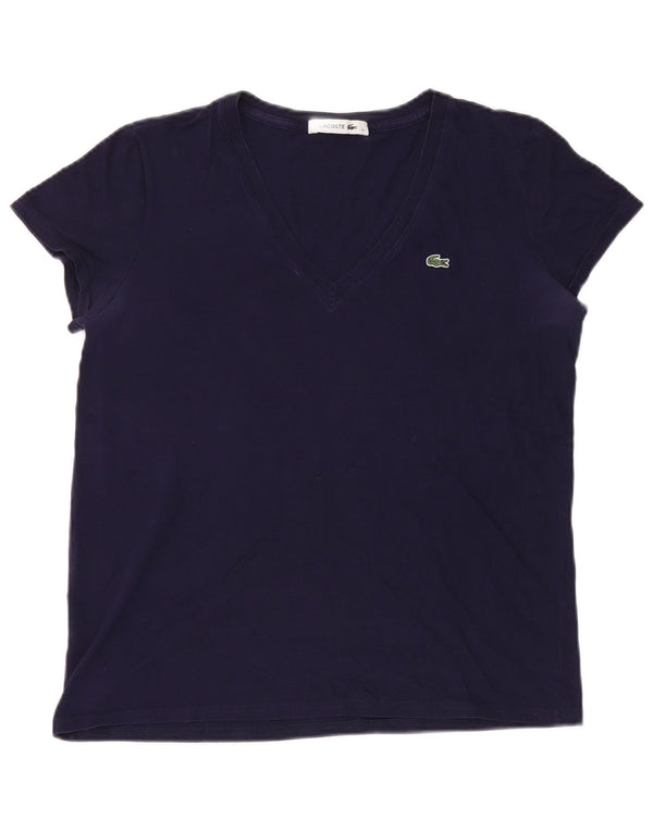 Γυναικείο T-Shirt Lacoste Top Size 40 Medium Navy Blue βαμβακερό