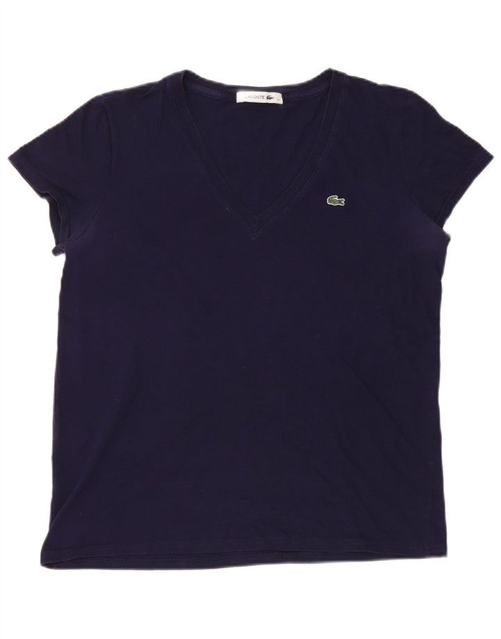 Γυναικείο T-Shirt Lacoste Top Size 40 Medium Navy Blue βαμβακερό