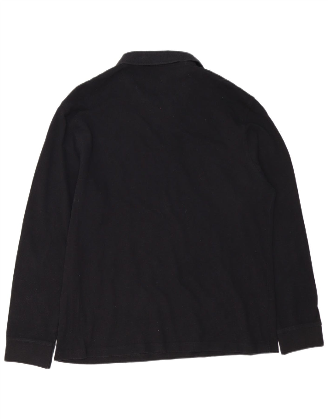 BARBOUR Ανδρικό μακρυμάνικο μπλουζάκι πόλο 2XL μαύρο βαμβακερό