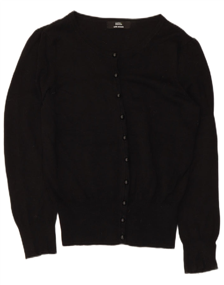 Marks & Spencer Γυναικεία ζακέτα πουλόβερ UK 8 Small Black Viscose