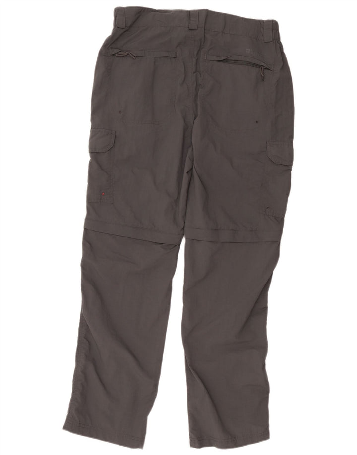Mountain Warehouse Γυναικείο ίσιο παντελόνι Cargo W32 L31 Γκρι νάιλον