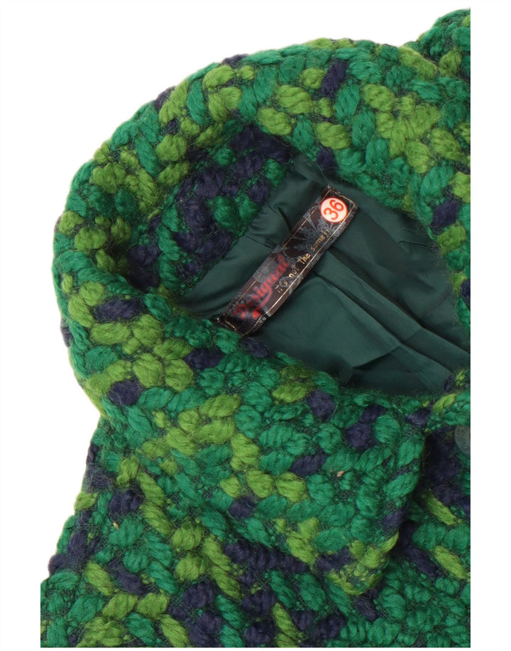 Γυναικείο πλεκτό πανωφόρι Desigual EU 36 Small Green Geometric