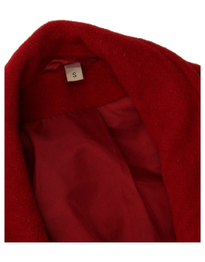 VINTAGE Womens Overcoat UK 10 Small Red Vintage Vintage and Second-Hand Vintage from Messina Hembry 