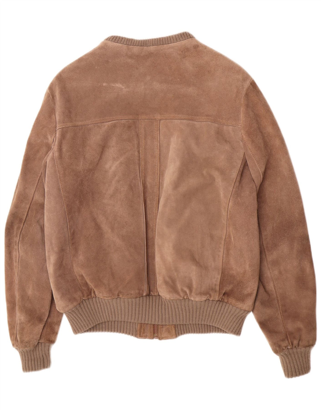 Vintage Ανδρικό Suede Bomber Jacket UK 38 Medium Brown