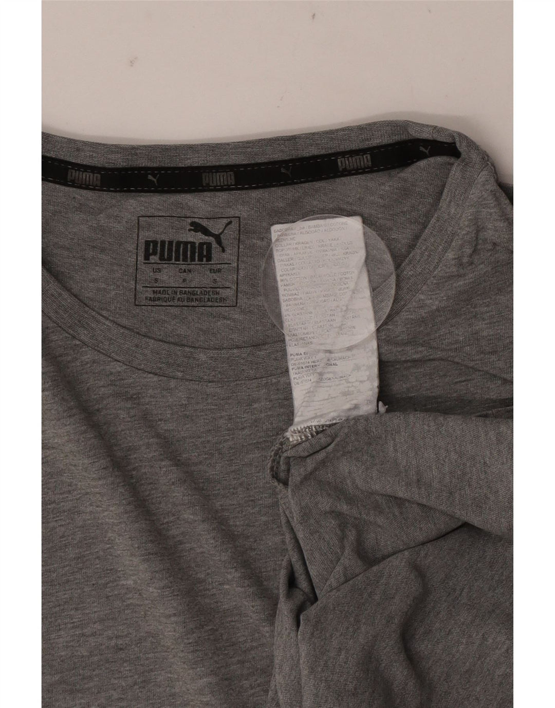 Ανδρικό T-Shirt Puma Τοπ Μικρό Γκρι Βαμβακερό