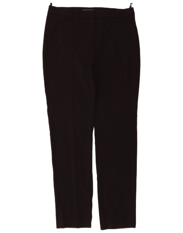 Marks & Spencer Womens Slim Casual Trousers UK 14 Large W36 L33 Black