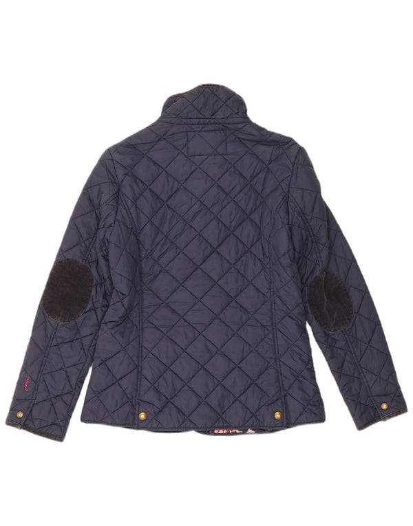 Joules Γυναικείο Καπιτονέ μπουφάν UK 12 Medium Navy Blue Cotton