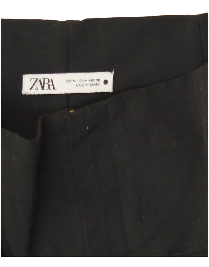 Zara Γυναικείο Slim Casual Παντελόνι Medium W28 L28 Μαύρο