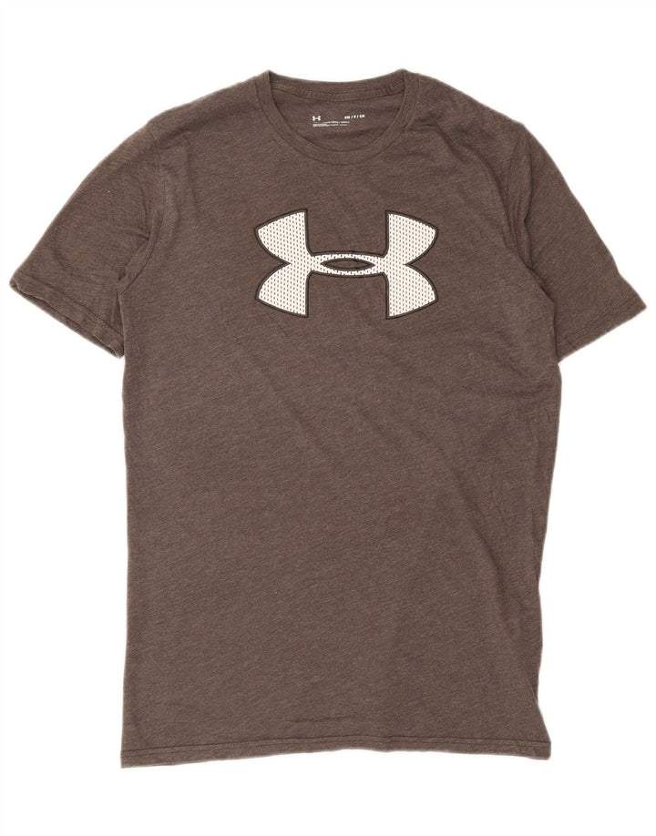 Under Armour Ανδρικό γραφικό T-Shirt Top Μικρό γκρι βαμβακερό