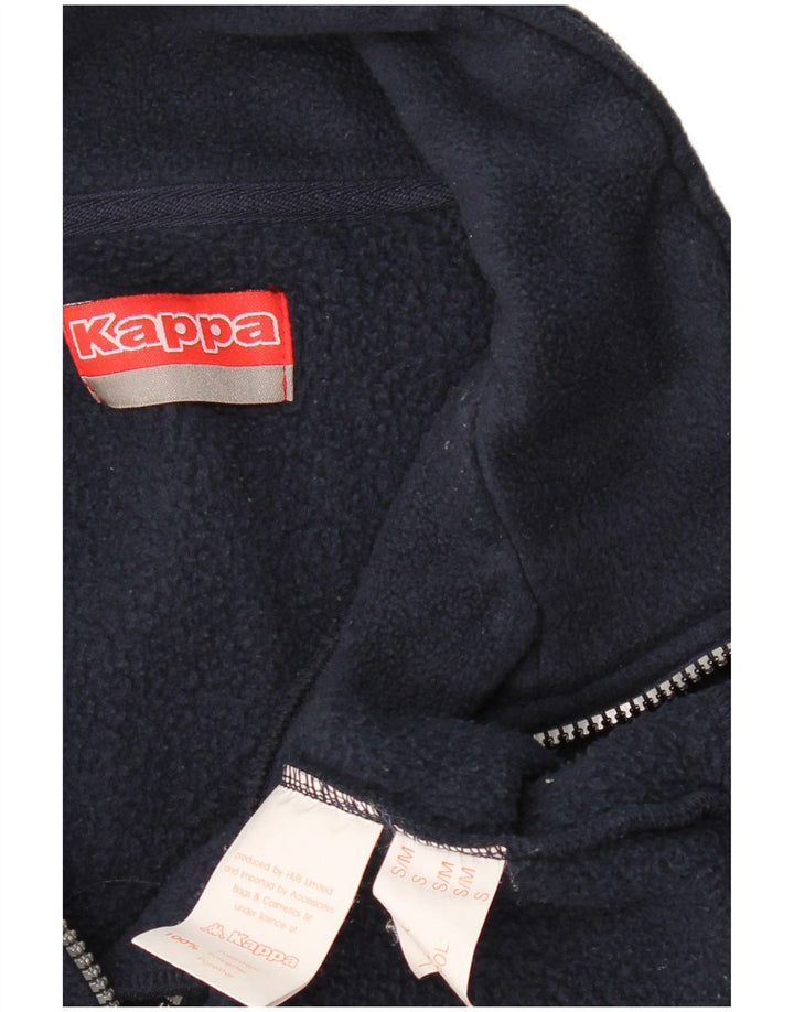 KAPPA Ανδρικό φερμουάρ Fleece Jumper Μικρό Navy Blue Polyester