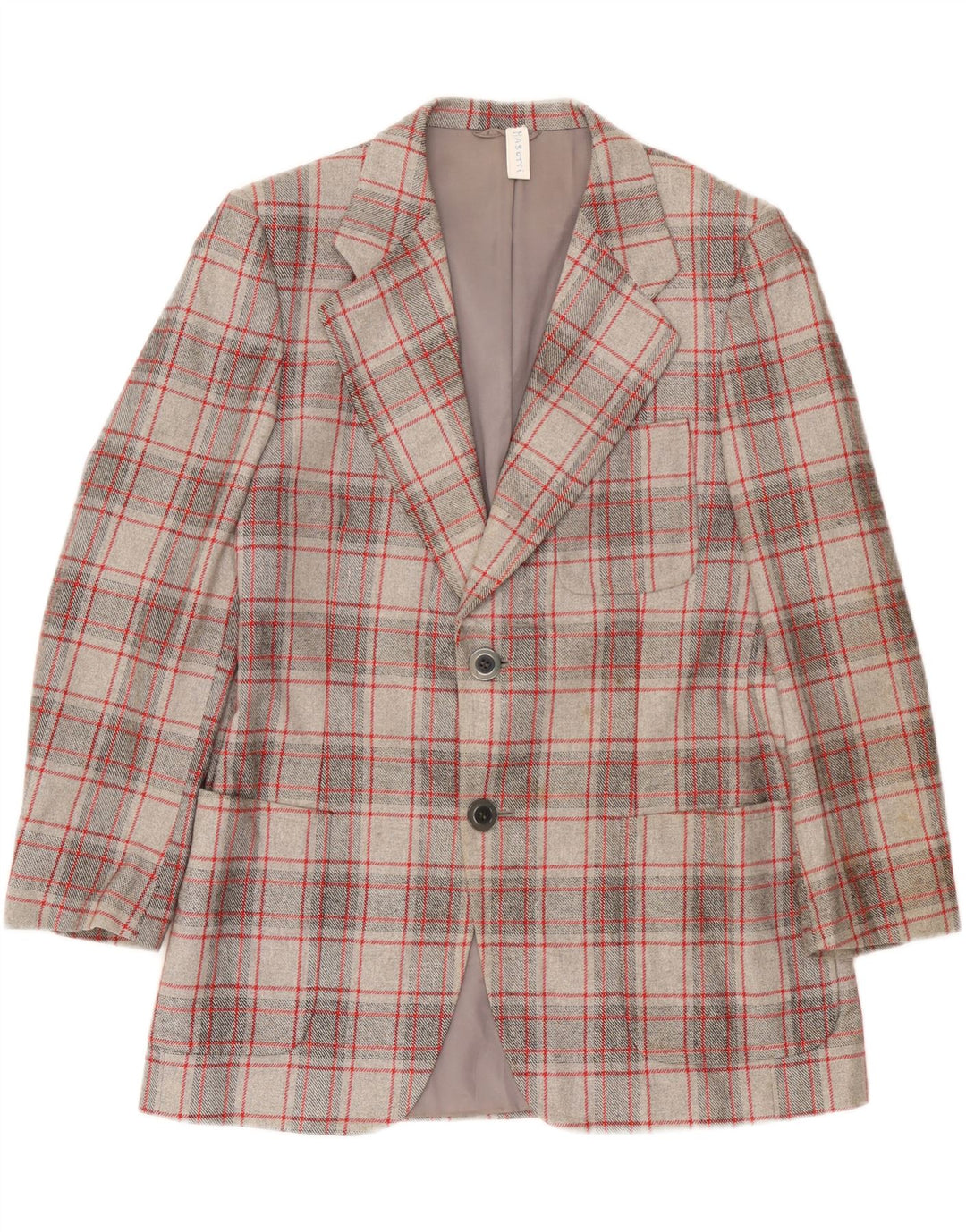 Vintage Ανδρικό σακάκι 2 κουμπιών Blazer IT 52 XL Grey Check