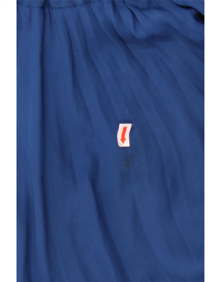 JAQUES VERT Womens A-Line Skirt UK 12 Medium W30 Navy Blue Nylon