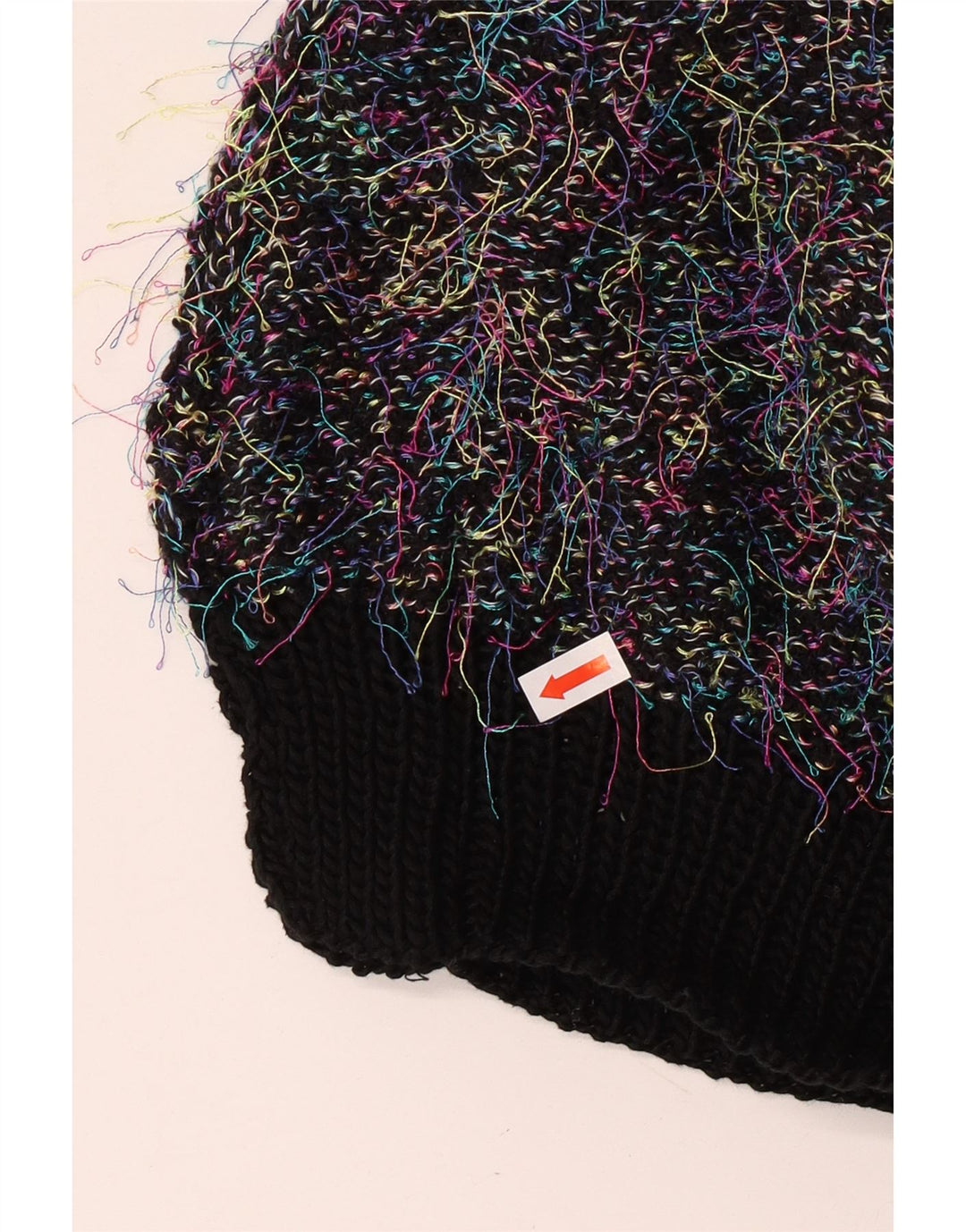 Vintage γυναικείο υπερμεγέθη πουλόβερ με λαιμόκοψη χελώνας UK 18 XL πολύχρωμο