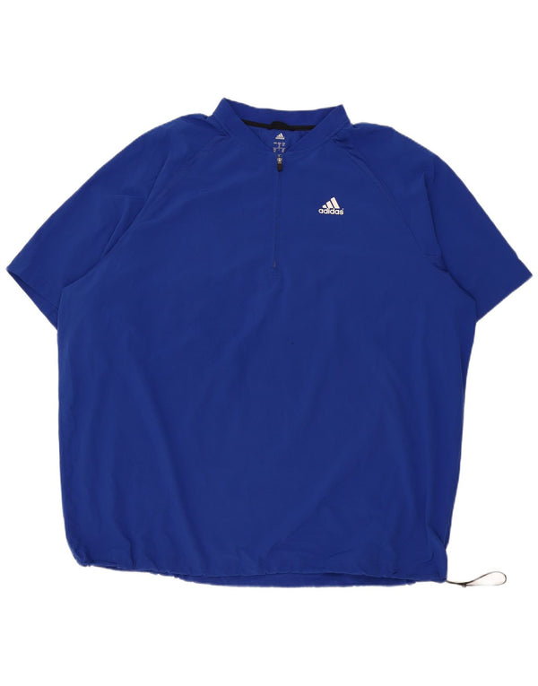 Ανδρική φόρμα πουλόβερ κοντομάνικη Adidas Top 3XL Blue Polyester