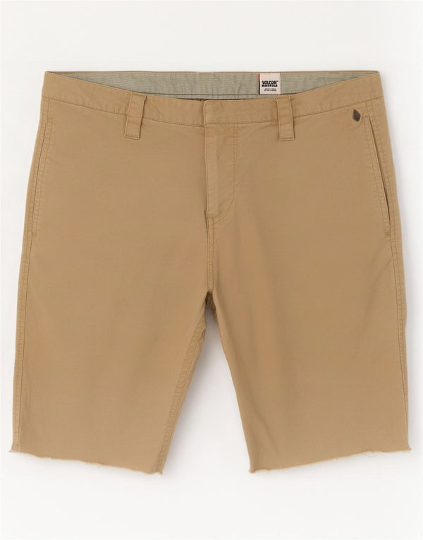 Ανδρικά ρούχα εργασίας Volcom Σορτς Chino W34 Μεγάλο καφέ βαμβακερό