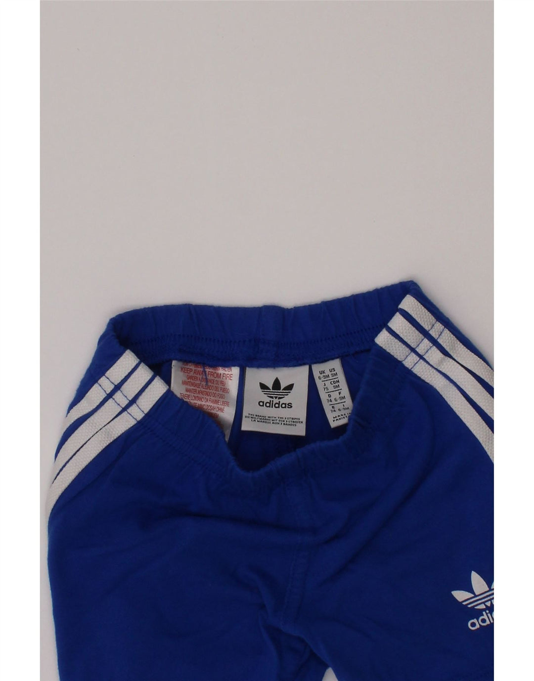 Αθλητικό σορτς ADIDAS Baby Boys 6-9 μηνών μπλε βαμβακερό