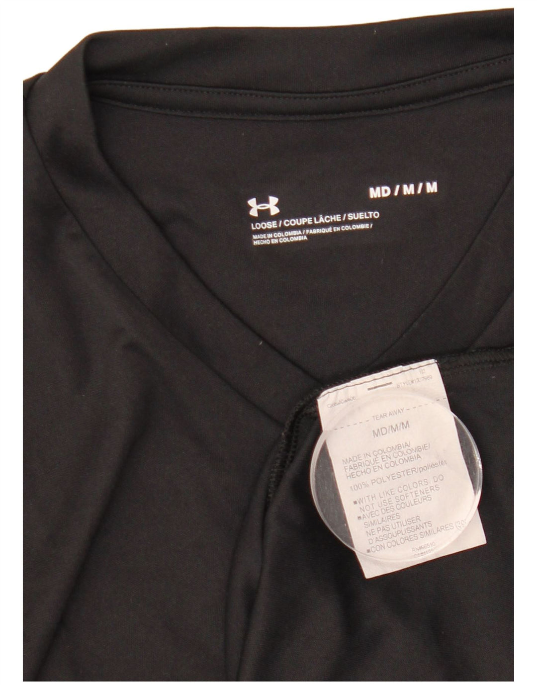 Ανδρικό T-Shirt UNDER Armour Top Medium Μαύρο Πολυεστέρας