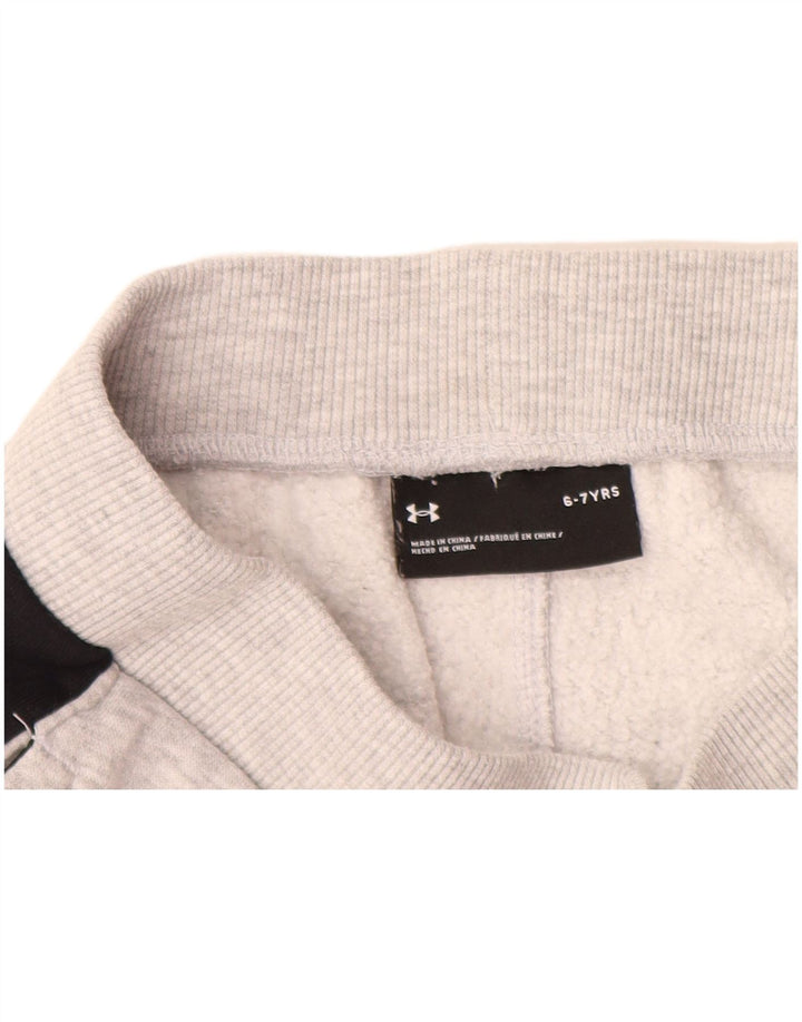 Γραφικό αθλητικό σορτς UNDER Armour για αγόρια 6-7 ετών Γκρι Colourblock