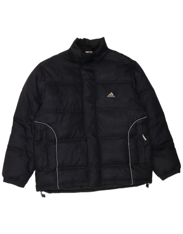 Ανδρικό μπουφάν ADIDAS με επένδυση UK 40/42 Medium Navy Blue Polyester