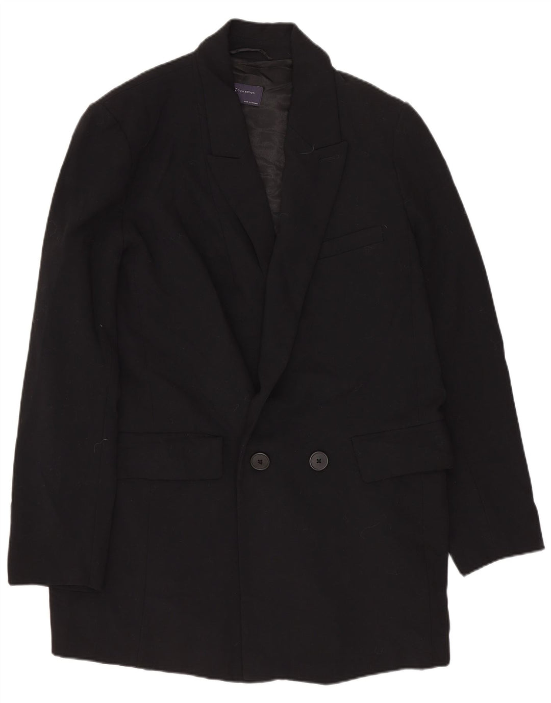 MARKS & SPENCER Γυναικείο σακάκι με διπλό στήθος UK 12 Medium Black