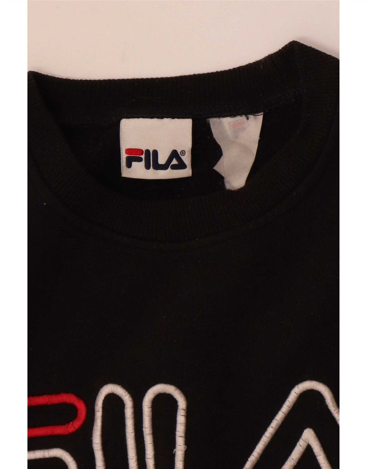 Ανδρικό γραφικό φούτερ Fila Jumper Small Black