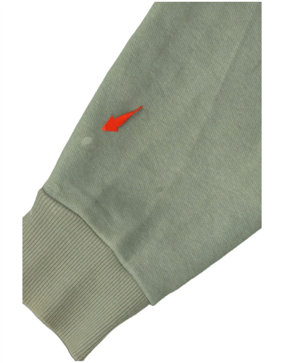 Reebok Γυναικείο Crop Asymmetric Hoodie Jumper UK 12/14 Μεσαίο πράσινο βαμβακερό