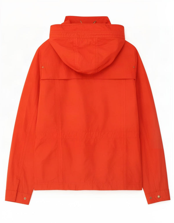 Zara Γυναικείο Μπουφάν Utility με Κουκούλα UK 14 Medium Red