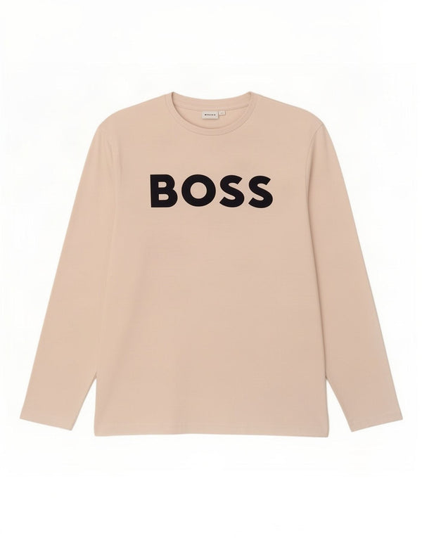 Hugo Boss Boys Graphic Top Μακρύ μανίκι 13-14 ετών Μικρό λευκό βαμβακερό