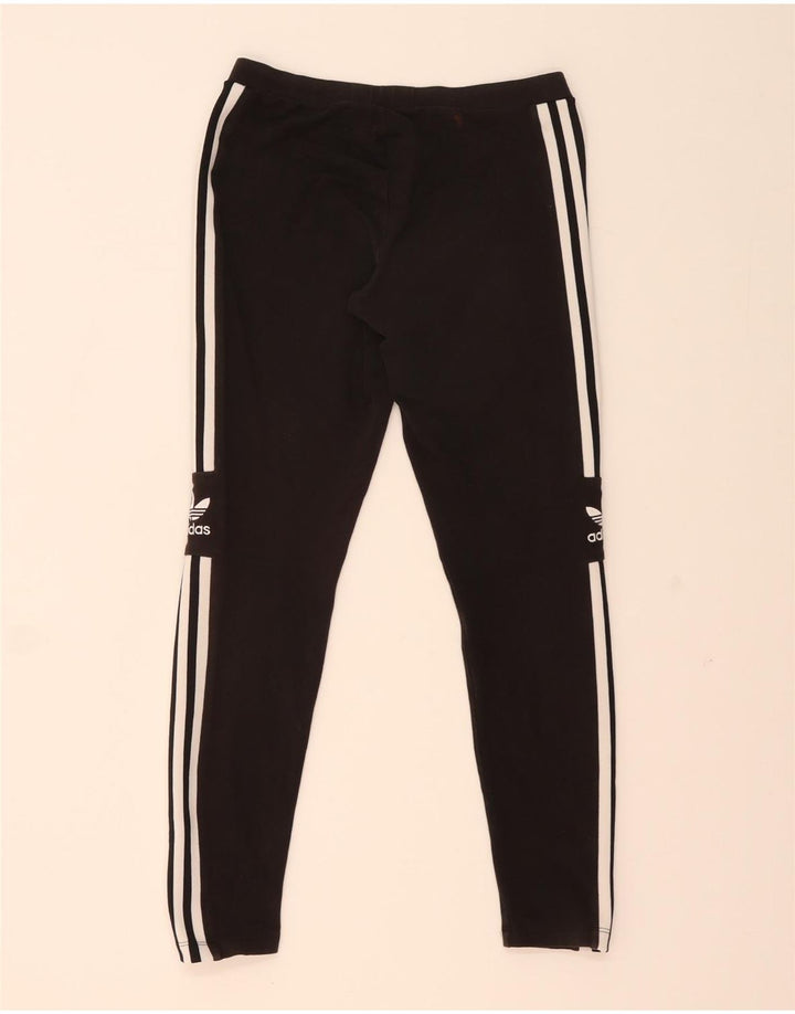 Γυναικείο κολάν Adidas UK 14 Μεσαίο μαύρο βαμβακερό