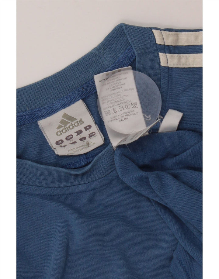 Ανδρικό T-Shirt Adidas Top Μικρό Μπλε Βαμβακερό