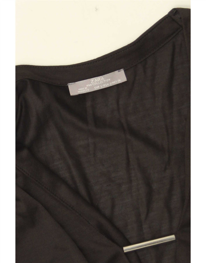 Zara Γυναικεία Μπλούζα Τοπ UK 10 Small Black